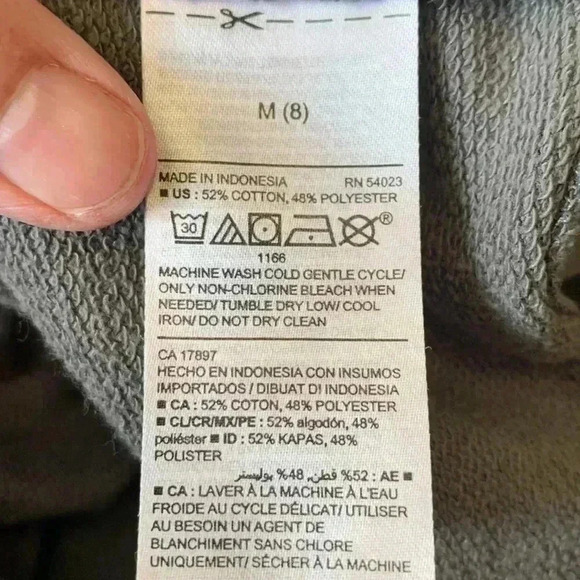 ( five for $25 ) Old  Navy animal print, longsleeved winter dress - Picture 5 of 6